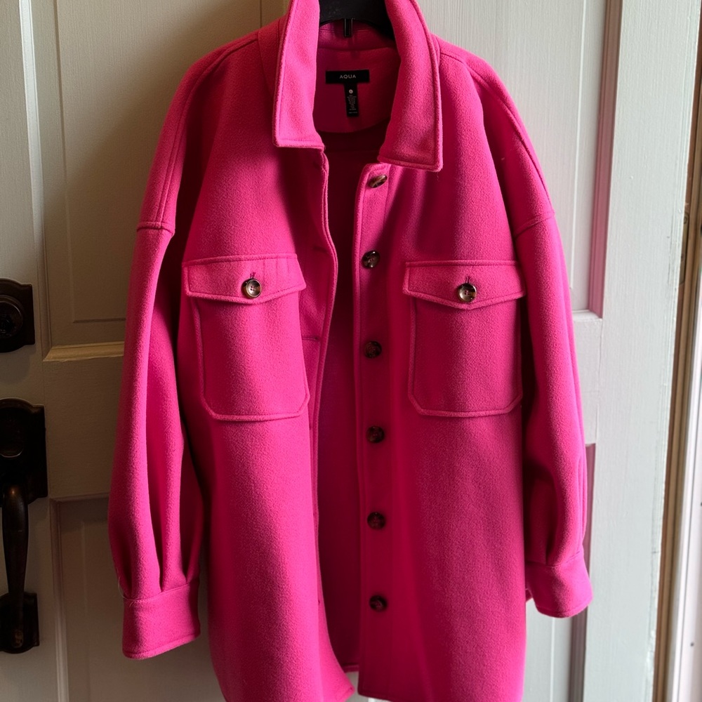 Aqua pink shacket size L